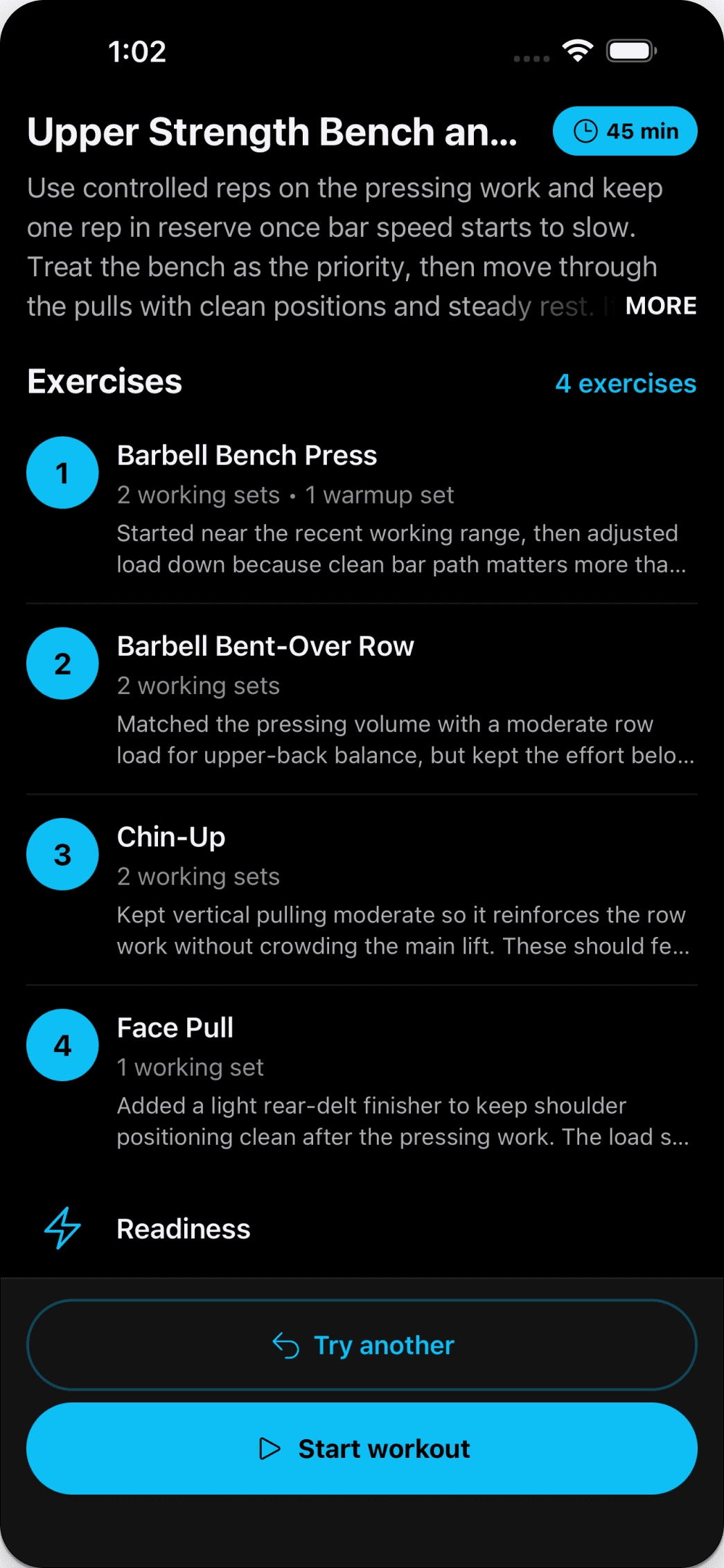 Adapts to your training