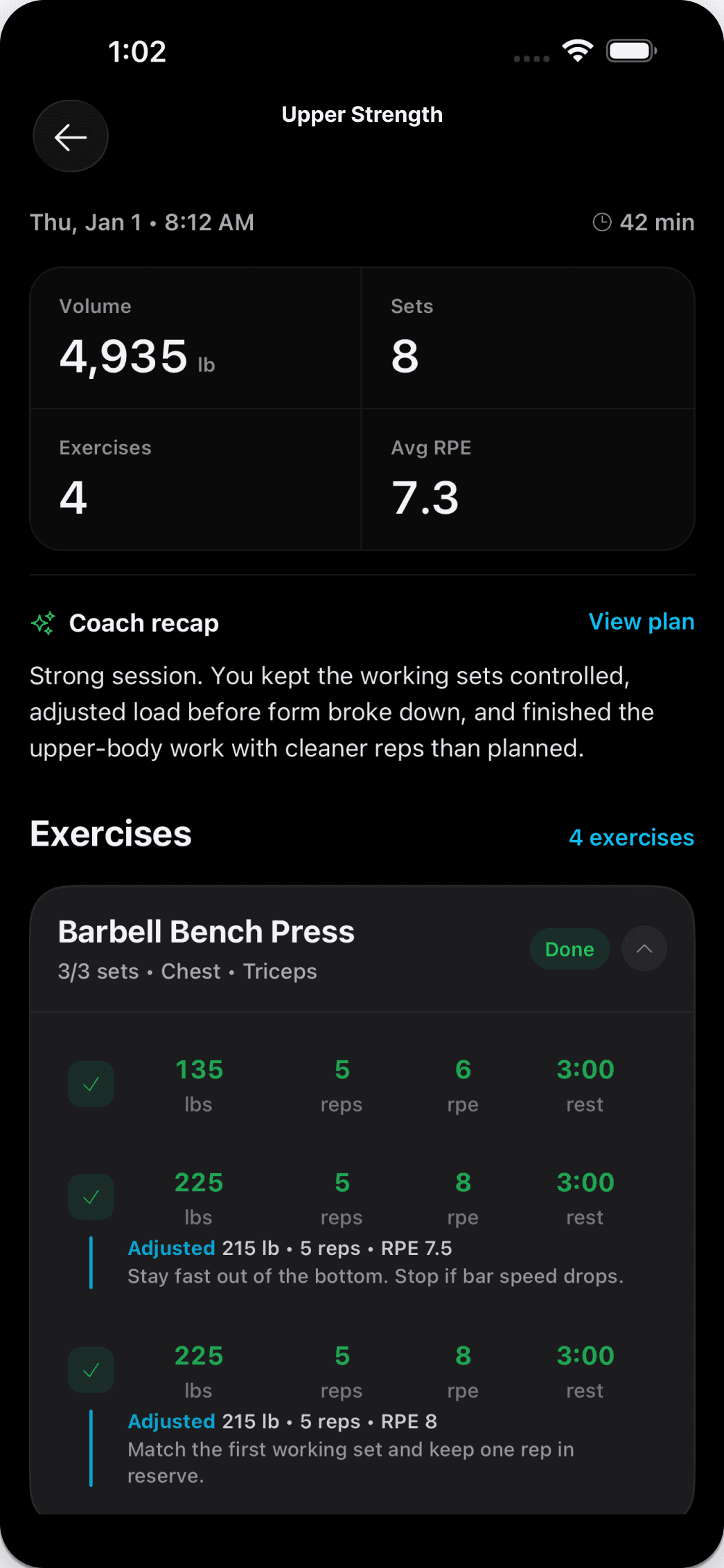 Tracks your progress